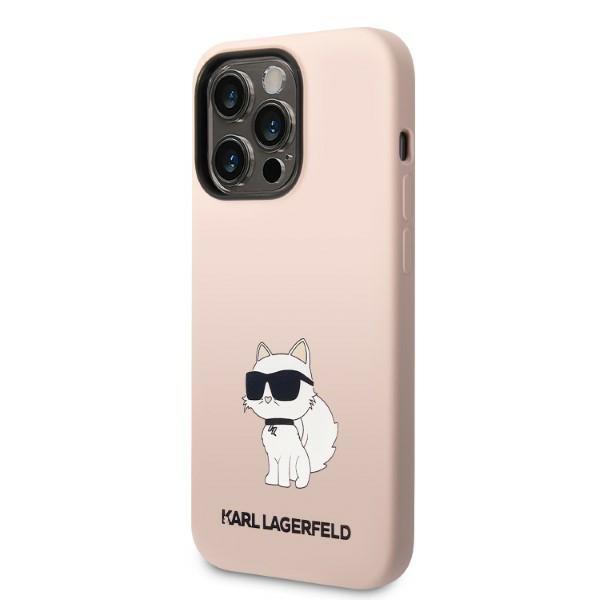 Karl Lagerfeld KLHCP14LSNCHBCP iPhone 14 Pro 6.1" Hardcase Pink/pink Silicone Choupette