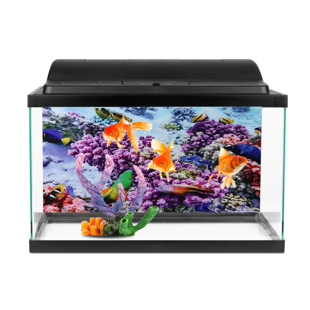 Background Poster Decorative Painting PVC Sticker Landscape Image for Aquarium Fish