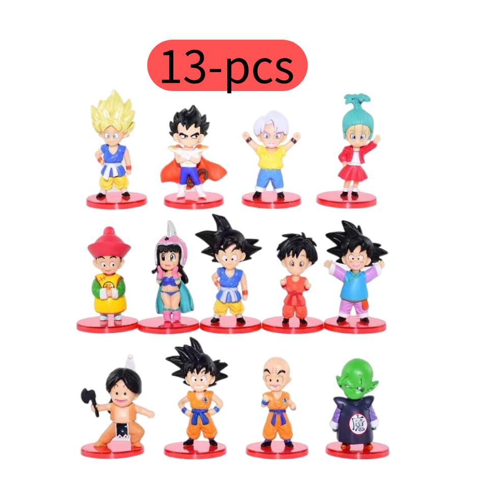 

13/21/Набор Мини-фигурок Dragon Ball Игрушки Супер Сайян Гоку Веджета Аниме Фигурки Действия Коллекции Dbz Модели Куклы Подарки на День Рождения