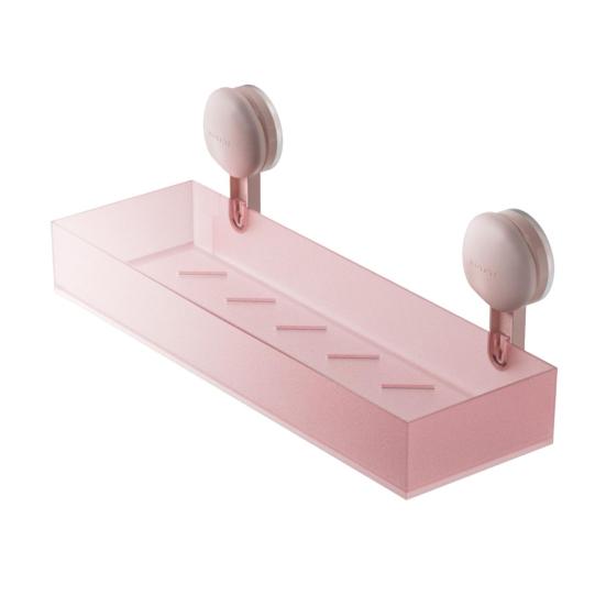 Bathroom Storage Rack Shower Caddy Organizer Load-bearing Easy To Install Suction Cup Strong Wall Floating