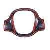 For Mercedes-Benz smart 451 Fortwo 2009-2015 ABS Carbon Fiber Car Steering Wheel Decorative Frame Cover Sticker Car Accessory