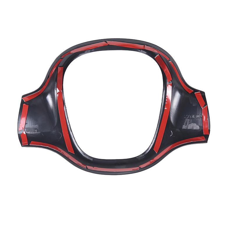 For Mercedes-Benz smart 451 Fortwo 2009-2015 ABS Carbon Fiber Car Steering Wheel Decorative Frame Cover Sticker Car Accessory