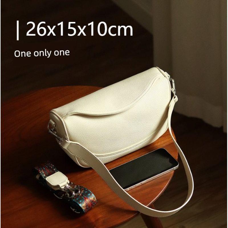 [Clearance Special Offer] First Layer Cowhide Women Bag Genuine Leather Bag Skeleton-Skin