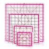 Yousheng 4Pcs Acrylic Quilting Ruler 4.5/6/9.5/12.5-Inch Square Fabric Cutting Patchwork Ruler with Clear Mark DIY Sewing Craft Projects Template