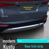 Kustu Stainless Steel Rear Bumper Trim for Trunk - Decorative Car Decal Accessory