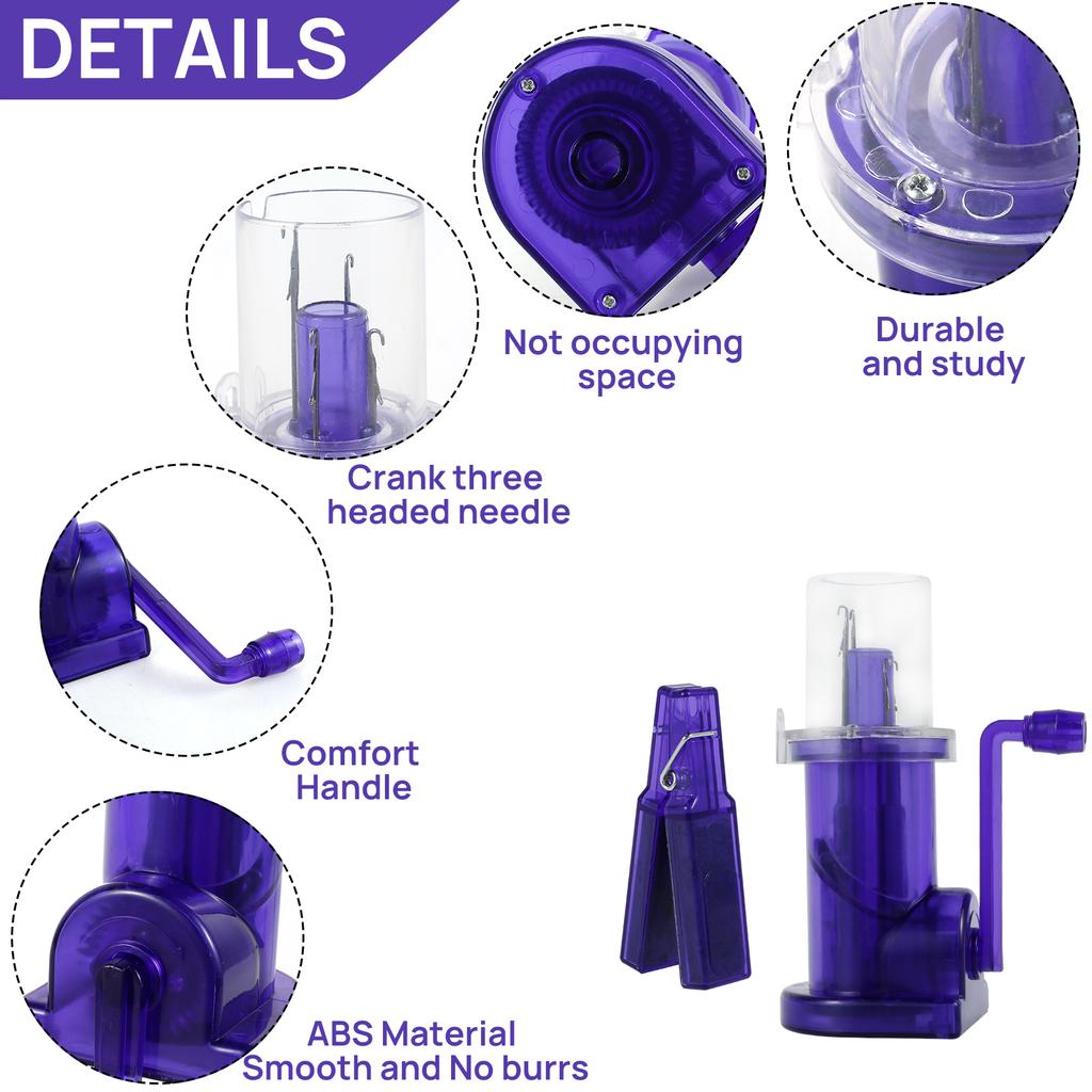 Easy Weaver Knitter Hand-Operated Weaver Knitting Tool Portable Mini Knitting Mill Machine Household French Knitting Machine