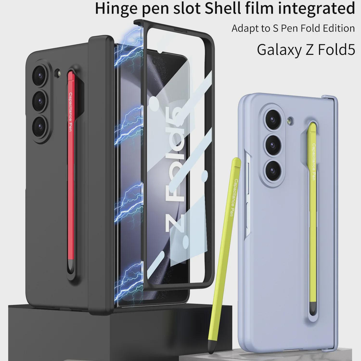 

Samsung ZFold5 Frosted Hard Shell Case with Hinge Protection & Pen Slot Fold5