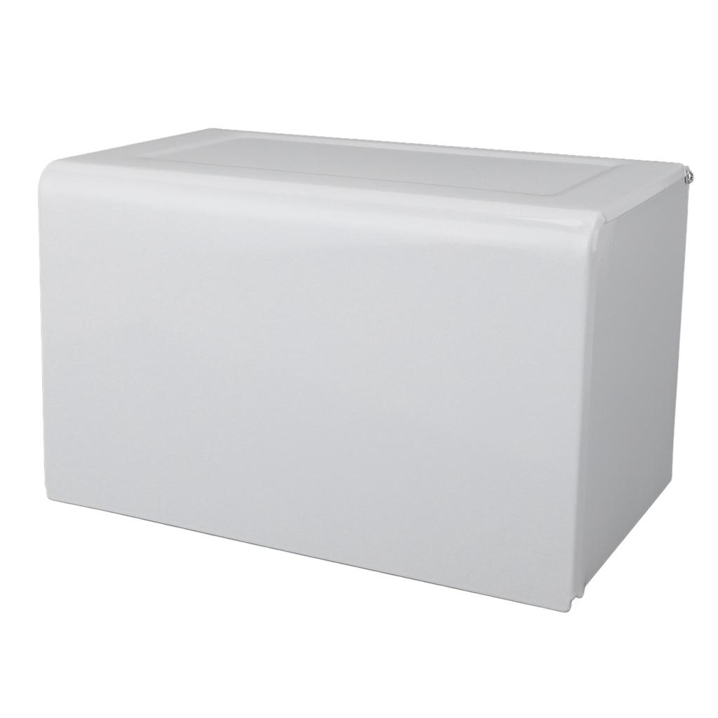 Toilet Paper Holder with Shelf Space Aluminum Waterproof Wall Mounted Tissue Roll Holder Box for Bathroom Kitchen White
