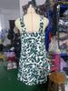 Halter Neck Flower Print Dress Lace Up Ruffle Edge Backless Dress Sleeveless Chiffon Dresses Causal Women Dress