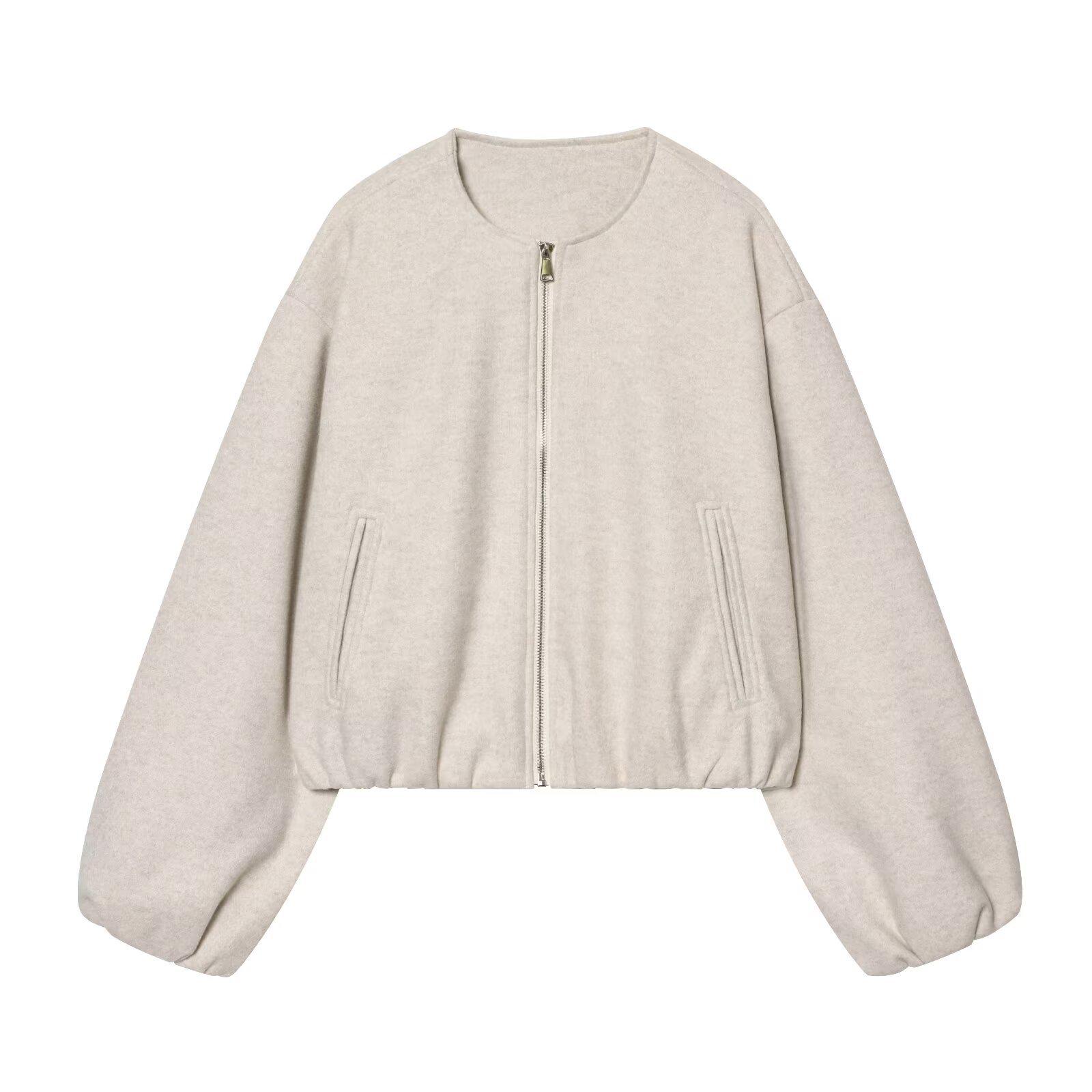 

Women’s Fashion Casual Soft Pilot Jacket Coat - European & American Style Extra Small белый