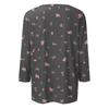 3/4 Sleeve Shirts For Women  Print Graphic Tees Blouses Casual Plus Size Basic Tops Pullover