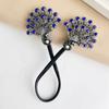 Peacocks Shaped Hairpin Strong Grip Alloy Materials For Gym Party Quick Hairstyling