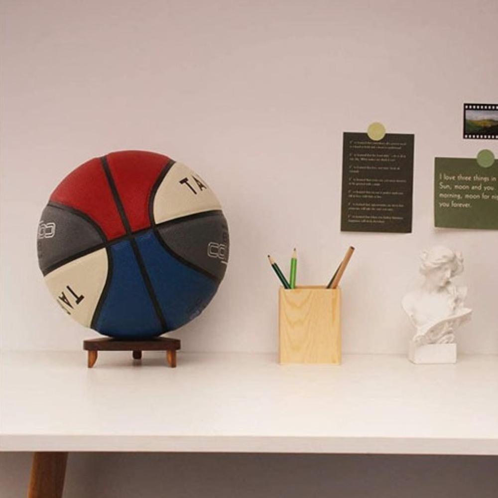 Holz Basketball Ausstellungsständer Dreieckiges Regal Ballaussteller Sportball Aufbewahrungsregale Fußball