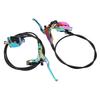 Hydraulic Disc Brake Set Aluminum Alloy 4 Piston Front and Rear Bilateral Hydraulic Brake for Mountain Bike