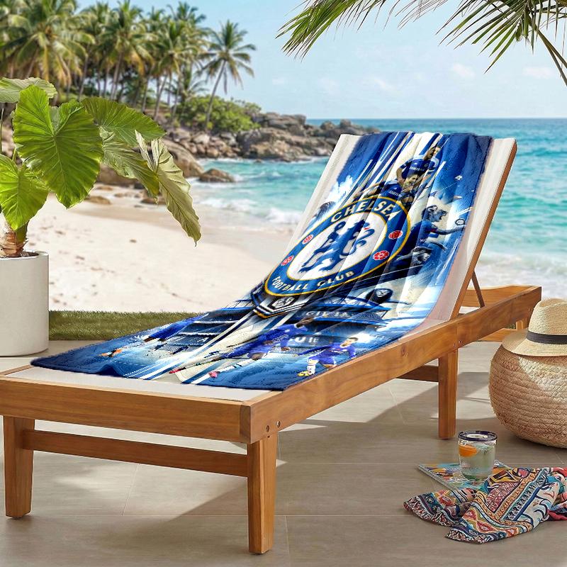 Chelsea Fc Fashion Beach Towel: Ideal for Summer Adventures Soft, Absorbent and Quick Drying Suitable for Swimming and Bathing