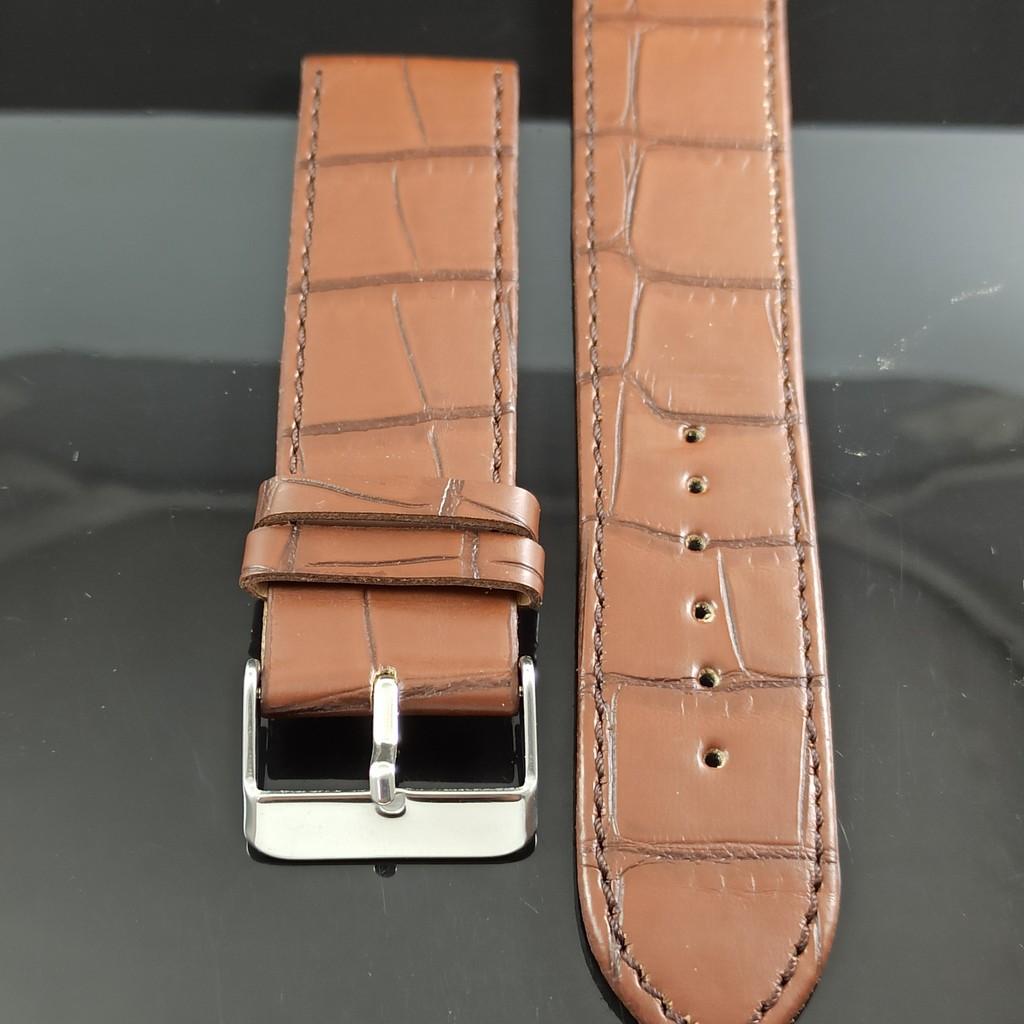 22MM LEATHER STRAP WITH TWO SPRING BARS FREE SHIPPINGS 024-1 Strap-024