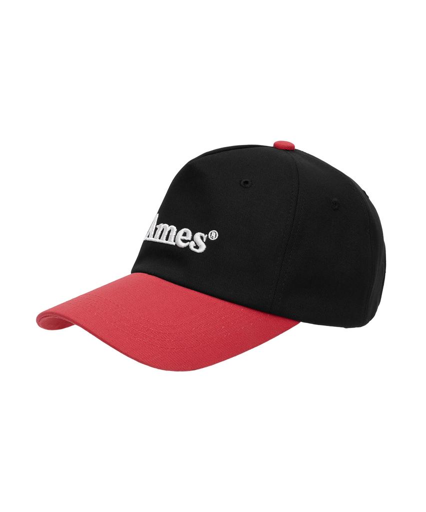 AMES-WORLDWIDE Basic Logo Twotone Ball Cap Black (Am2Esuab22A)