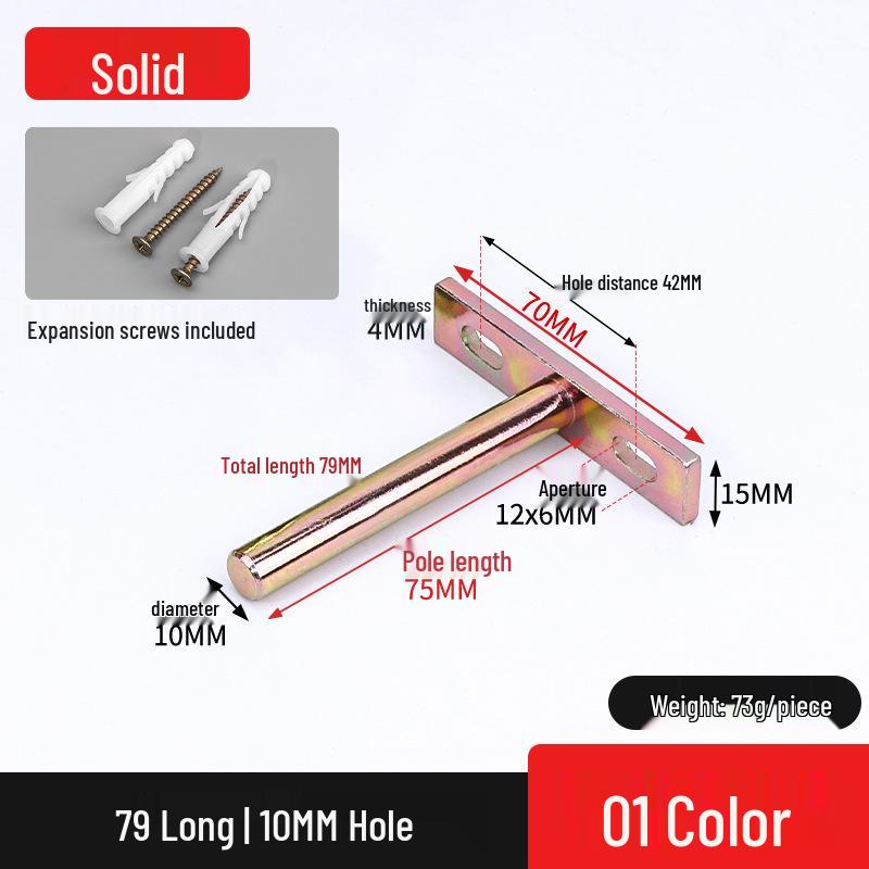 Invisible T-Shaped Shelf Brackets for Concealed Wall-Mounted Bookshelf Support
