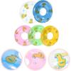 Gadpiparty 5Pcs Mini Swim Rings for Dollhouse - Inflatable Pool Float for Kids Dolls - Baby Pool Toys