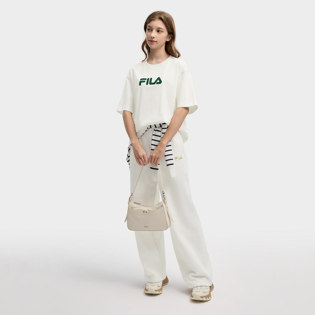 FILA Original Colorful Fashion Simple Classic Retro Large Logo Sports Trendy Casual Versatile Comfortable Loose Short Sleeve T-Shirt F51U619102FTQ