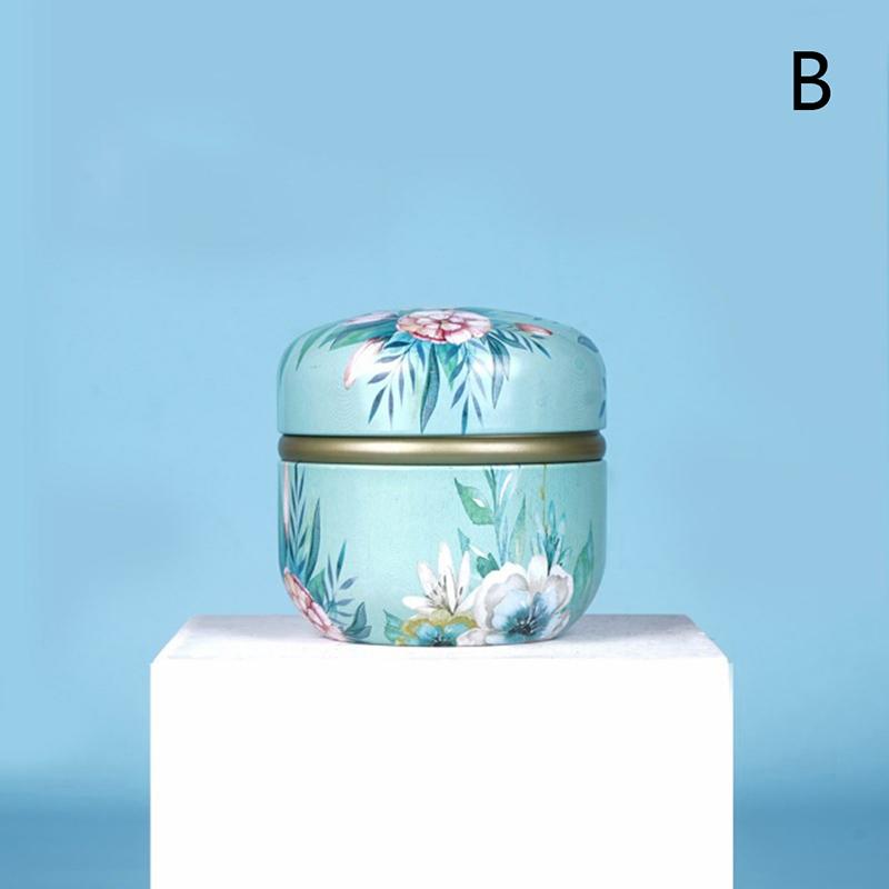 Tea Containers Candle Cans Tea Box Candy Snacks Small Round Cans Mini Portable Tin Cans Packaging