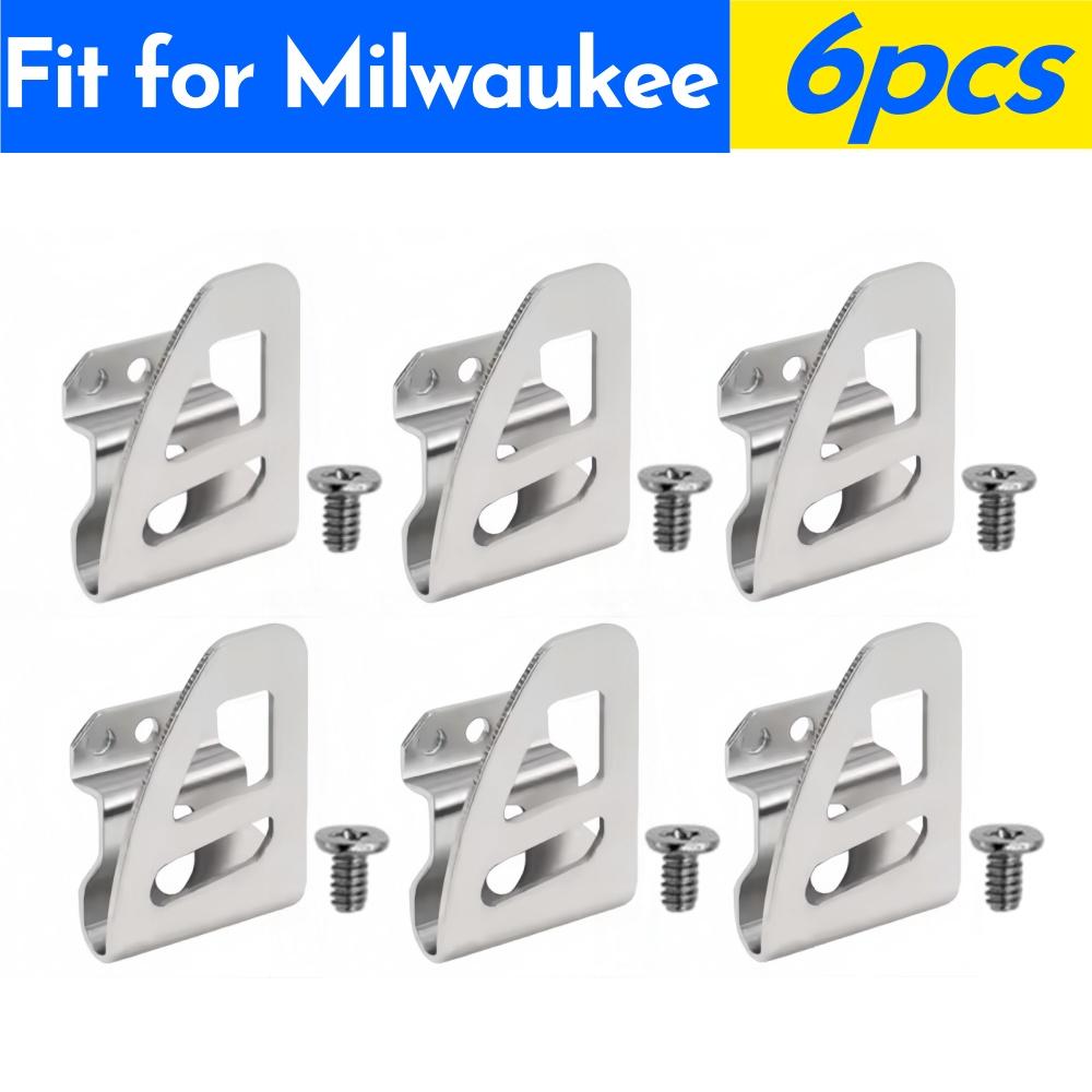 2-6PCS Electric Drill Belt Hook Cordless Drills Wrench Holder Clip Hooks Tool Fit for Dewalt/Makita/Milwaukee Impact Drills Tool