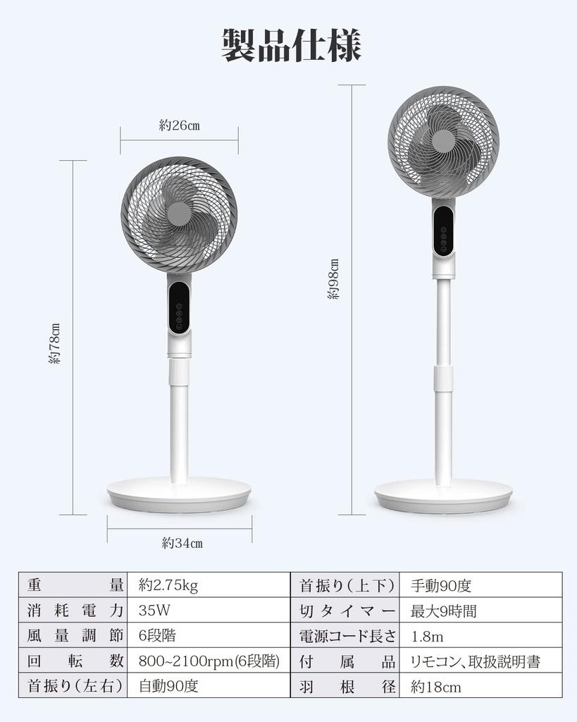 Can Be Used As Both an Electric Fan and a Circulator In 2024 Energy 6 Levels of Airflow Quiet Living Remote Control Energy Timer 60S Panel Automatic