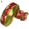 38cm Two Delightful Tone Printed Ribbon For Creative Christmas Tree Hanging Decor
