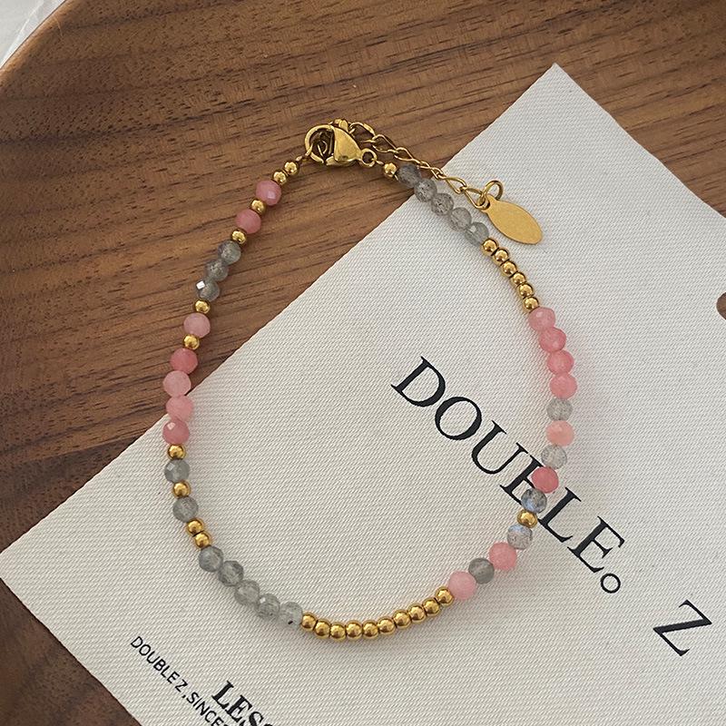 Women's Handmade Beaded Natural Stone Choker - Spring/Summer High-End Sweater Necklace