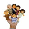 Family Cosplay Hand Puppet Plush Toy Parent-Child Puppet Toddler Storytelling Finger Puppet Puppet Doll
