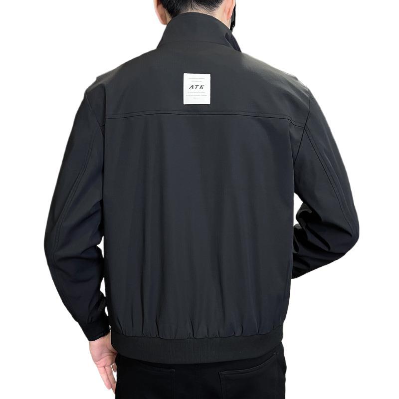 Jacket Men's 2025 Spring and Autumn New Trendy Brand Versatile Stand-up Collar Clothes Men's Loose Jacket Youth Spring Clothing