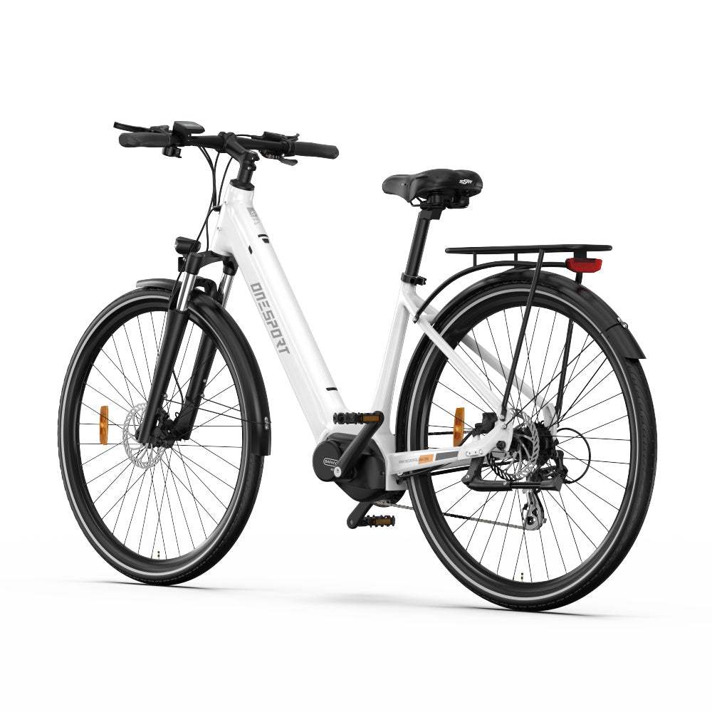 OneSport OT07 250W Bafang Motor E-Bike 36V 10.4Ah, 27" Tyre, Hydraulic Disc Brakes, Shimano 7-Speed, City E-bike with Torque Sensor