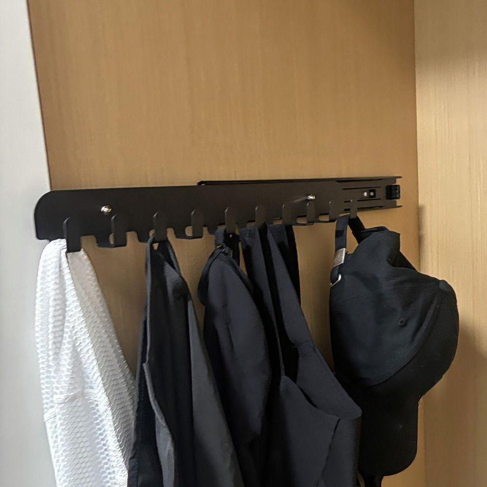Space Saving Underwear Storage Hanger Pull-out Clothes Drying Rack Wardrobe Organizer Bathroom