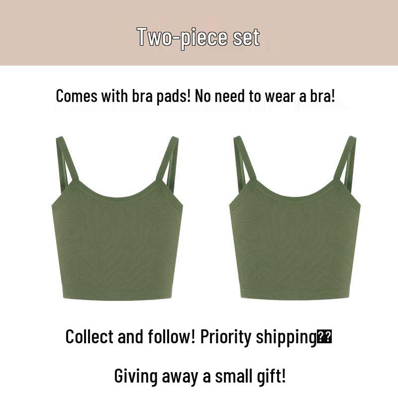 Women's Spicy Summer Slim Fit Backless Camisole with Chest Pads