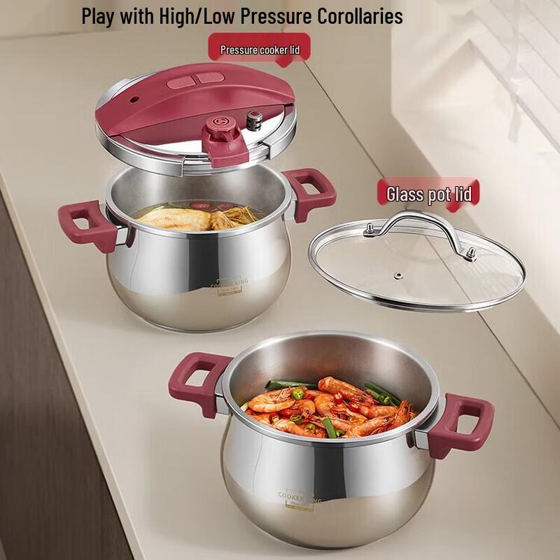 COOKER KING 304 Stainless Steel Adjustable Pressure Cooker