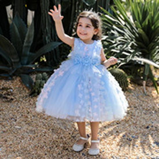 Cross-Border Baby Girl Mesh Princess Gown