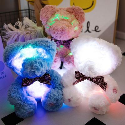 Cute Cute Glowing Bear Teddy Bear Doll Plush Toy Hug Bear Doll Girl Soothing Doll