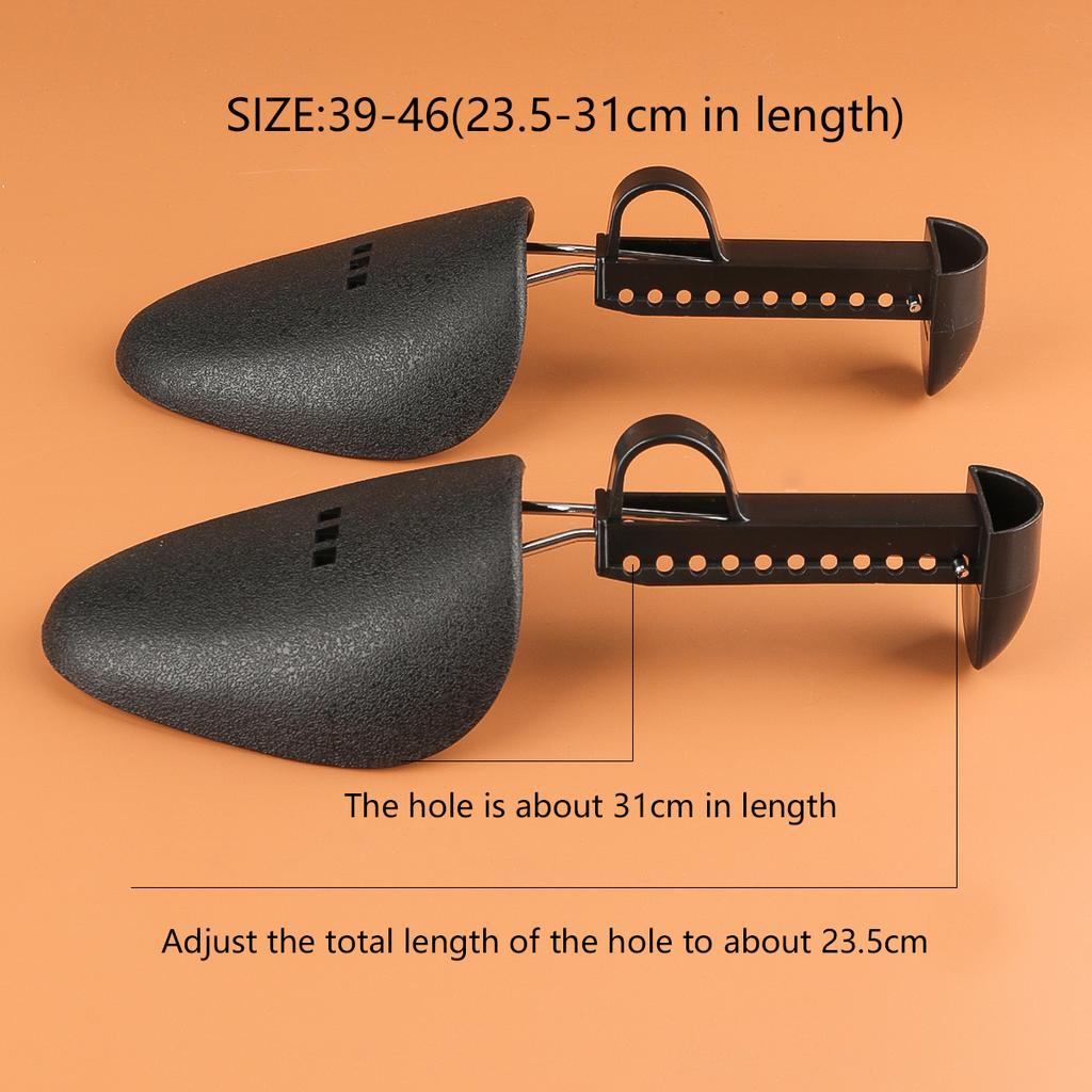 1 Paar Schwarzer Kunststoff Verstellbare Länge Stiefelspanner Halter Schuhstütze Für Damen & Herren