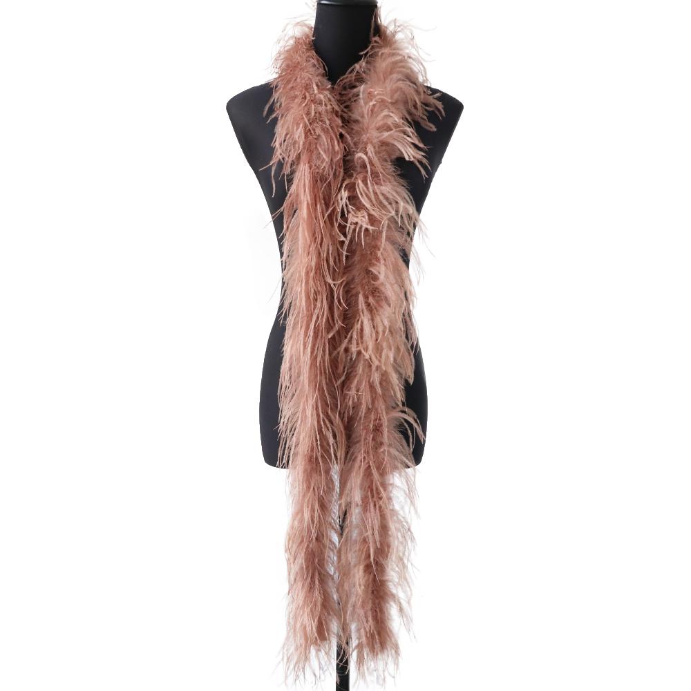 1Ply Ostrich Feather Boa 13-15CM Long Feathers Trims for Crafts Party Dress Sewing Decoration Plumas Ribbon 2 Meters Multicolor