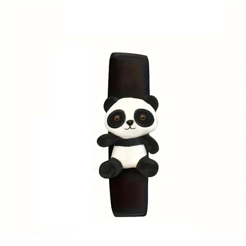 2025 Universal Cute Panda Accessories Car Safety Belt Cover Doll Auto Seat Belt Cover Protection Shoulder Pad Interior Woman id4
