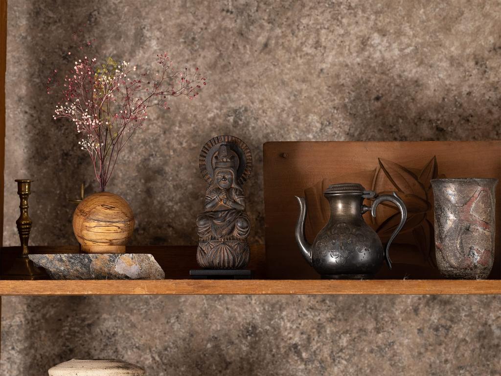 ISUM TanaCOCORO WOOD Dainichi Nyorai Mokuji Mokuji Wood Buddhist ISUM tw3535 [Palm] (Wooden Hinoki) - Buddha, Shonin, Carving, Statue, (Dainichi