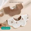 Korean Style 360° Waterproof Baby Bibs - Double-Sided Pure Cotton Gauze