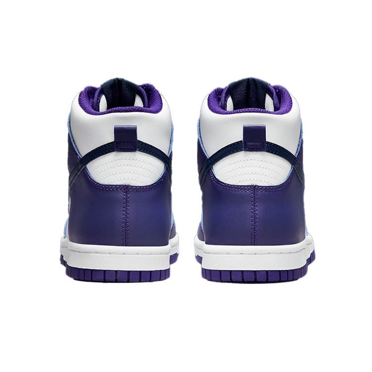 Nike Dunk High GS White Midnight Navy Kids Sneakers Purple Electro-Purple DH9751-100