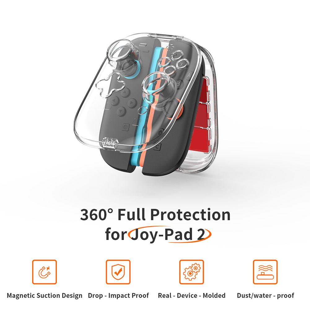 Transparent Protective Case For Switch 2 Joycon Anti-fall Game Accessories For Switch 2 Left And Right Handle Storage Box