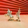 Retro Strong Men Warrior Ornament Copper European Beautiful Knight Model Miniatures Figurine Desktop Decoration