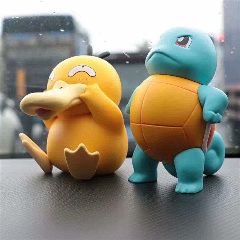Pokemon Cute Squirtle Desktop Ornament Figurine Automotive Central Control Ornaments Car Ornament Toys Gift