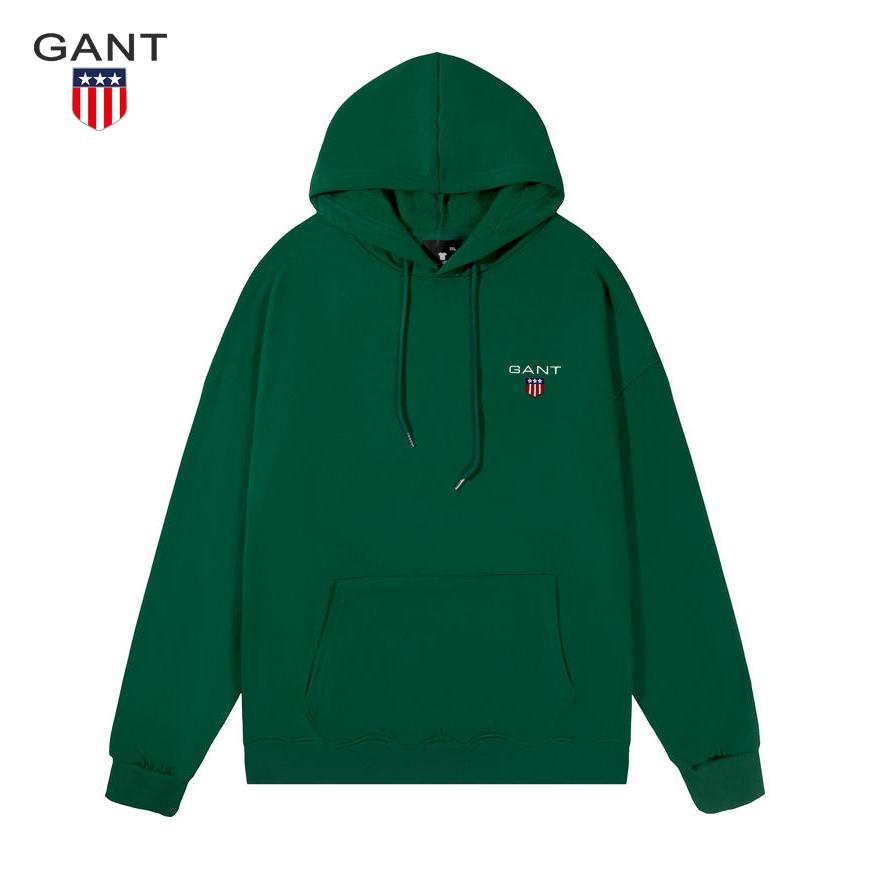 Gant Dünner bestickter Hoodie Pullover für Damen und Herren, Lässiger Sport Lauf Hoodie