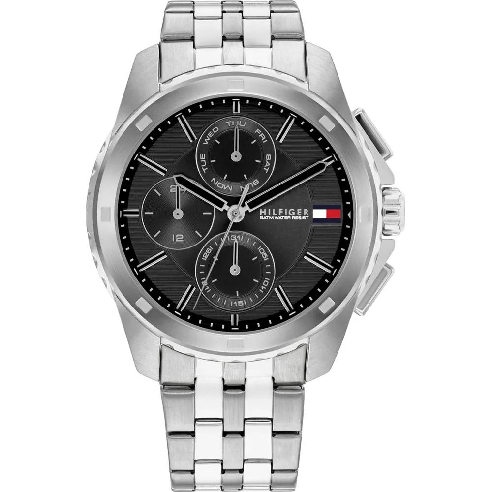 Tommy Hilfiger Historical Collection Silver Stainless Steel Bracelet Men s Quartz Watch 1710620 серебряный