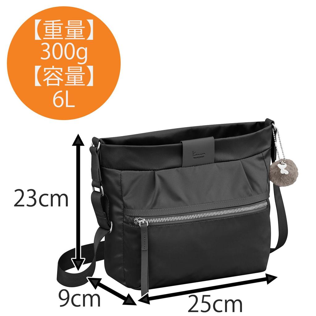 Kanana Project Shoulder Bag 6L 300g Lightweight Casual Crossbody Black PJ-16 No.11902 Women's