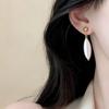Soft Pearl Earrings with Diamond Shaped Pearl Earrings, Court Style Retro and Fashionable Earrings, with A Niche Temperament